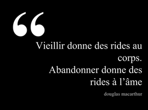 Abandonner donne des rides à l'âme