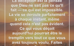 Essayez de ne pas être déçu par quoi que ce soit deception-dieu-vie-parfaite