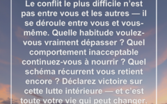 Les conflits les plus dramatiques sont entre un homme et lui-même conflit-interieur-lutte-victoire