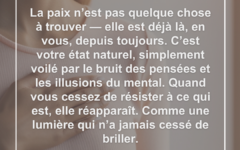 La paix est l'état naturel de votre âme — elle n'a jamais disparu ame-paix-naturelle-heritage