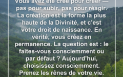 Vous avez été créé pour créer, et non pour réagir creer-reagir-creation-consciente